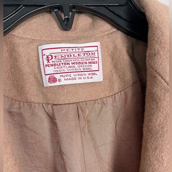 PENDLETON Petite Brown 100% Wool Blazer Womens Size 6 - Picture 4 of 5